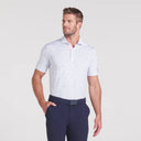 Puma Mens White Glow/Zen Blue Puma X AP Tea Time Polo