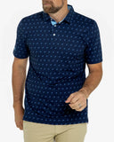 Good Good Golf Mens Blue Ace Polo