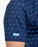 Good Good Golf Mens Blue Ace Polo
