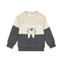 OK Kids Boys Pebble/Off White/Navy Walrus Sweater