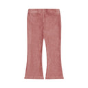 OK Kids Girls Old Pink Ribbed Corduroy Flared Trousers