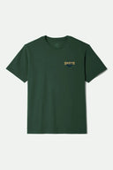 Brixton Mens Forest Green Roughstock SS Tshirt