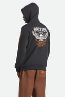 Brixton Mens Black Waller Hoodie