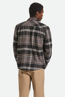 Brixton Mens Black/Charcoal/Pinecone Bowery Flannel