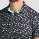 Puma MATTR Paradise Puma Black/Aquatic Golf Polo