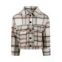Koko Noko Girls Off White Checked Jacket
