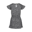 Koko Noko Girls Dark Blue/Off White Flowers Dress