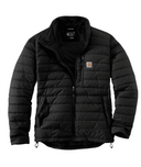 Carhartt Mens Black Rain Defender Relaxed Fit Insulated Jacket
