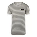NO Way Monday Boys Soft Green/White Striped Tshirt