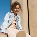No Way Monday Girls Light Blue Denim Jacket