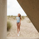 No Way Monday Girls Light Blue w/Tie Tshirt