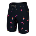 Saxx Men's Betawave 2 in 1 Boardie 19" Sunset Waves
