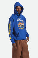 Brixton Mens Ford Blue Ford Mud Marathon Fleece Hoodie