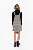 Molly Bracken Girls Plaid Overall Dress