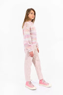 Molly Bracken Girls Round Neck Sweater w/Chunky Knit