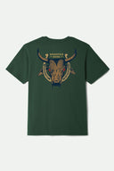 Brixton Mens Forest Green Roughstock SS Tshirt