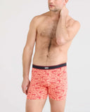 Saxx Mens Fusion Coral Parrot Party Daytripper Fly Boxer Brief