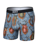 Saxx Mens Slate Mr. Deer Face Volt Breathable Mesh Boxer Brief