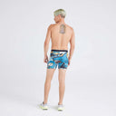 Saxx Mens Blue Shark Street Volt Breathable Mesh Boxer Brief
