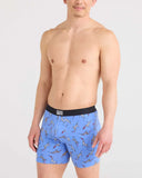 Saxx Mens Sail Blue Disc Dogs Ultra Super Soft Fly Boxer Brief
