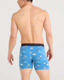 Saxx Mens Lake Blue Seas The Day Ultra Super Soft Fly Boxer Brief