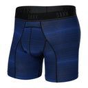 Saxx Men's Kinetic Light Compression Mesh Variegate Stripe Blue Boxer Brief