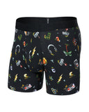 Saxx Mens Black Gamer's Paradise Droptemp Cooling Cotton Boxer Brief