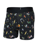 Saxx Mens Black Gamer's Paradise Droptemp Cooling Cotton Boxer Brief