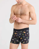 Saxx Mens Black Gamer's Paradise Droptemp Cooling Cotton Boxer Brief