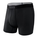 Saxx Men's Quest Quick Dry Mesh Boxer Brief w/Fly Black II