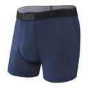 Saxx Men's Quest Quick Dry Mesh Boxer Brief w/Fly Midnight Blue II