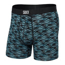 Saxx Mens Vibe Super Soft Boxer Brief Action SpaceDye Teal