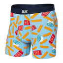 Saxx Mens Vibe Super Soft Boxer Brief Cool Ranch Light Blue