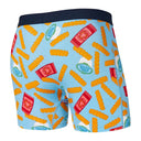 Saxx Mens Vibe Super Soft Boxer Brief Cool Ranch Light Blue