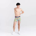 Saxx Mens Vibe Super Soft Boxer Brief Cool Ranch Light Blue