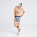 Saxx Mens Desert Blue Fresh Tracks Vibe Super Soft Boxer Brief
