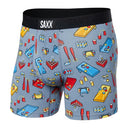 Saxx Men's Vibe Beer Olympics Grey Boxer Brief