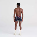 Saxx Mens Vibe Super Soft Boxer Brief Party Foul Dark Ink
