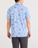 Saxx Mens Bel Air Blue Drop Temp All Day Cooling Polo