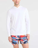 Saxx Mens White Droptemp All Day Cooling Hoodie