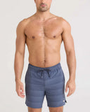 Saxx Mens Dark Ink/Navy Stripe Oh Buoy 7" Volley Shorts