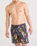 Saxx Mens Ebony Oasis Oh Buoy 2n1 7" Volley Shorts