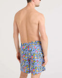 Saxx Mens Blue Pickleball Paradise Go Coastal 2n1 7" Volley Short
