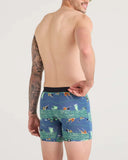 Saxx Mens Dark Denim Buzzcut Vibe Xtra Fly Boxer Brief