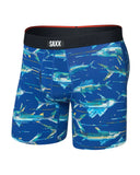 Saxx Men's Vibe Xtra Soft Comfort Digi Fish Sapphire Boxer Brief