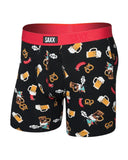 Saxx Men's Vibe Xtra Soft Comfort Oktober Brats Black Boxer Brief