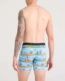Saxx Mens Blue Out of Bounds Vibe Xtra Fly Boxer Brief