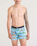 Saxx Mens Blue Out of Bounds Vibe Xtra Fly Boxer Brief
