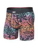 Saxx Mens Ebony Surf Flowers Vibe Xtra Fly Boxer Brief