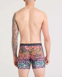 Saxx Mens Ebony Surf Flowers Vibe Xtra Fly Boxer Brief